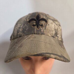 Louisiana Saints camo Fitted Stretch Hat Small to Medium NFL Unisex Embroidered